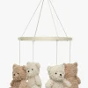 Børn Jollein Børnesenge & Tilbehør-Teddy Bear Uro, Natural/Biscuit