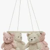 Børnesenge & Tilbehør|Jollein Teddy Bear Uro, Natural/Wild rose