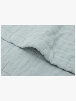 Børn Jollein Interiør-Tæppe Jaquar Muslin, Sea Green