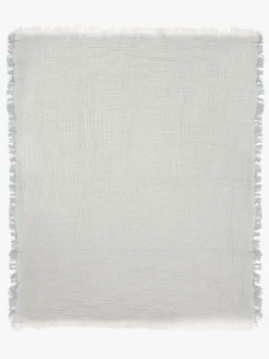 Børn Jollein Tæppe/ Stofble i Musselin Fringe, Sea Green