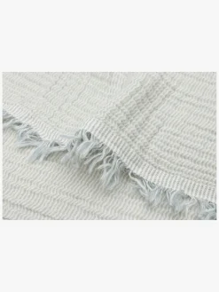 Børn Jollein Tæppe/ Stofble i Musselin Fringe, Sea Green