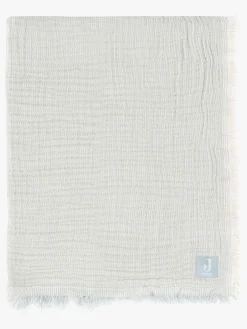 Børn Jollein Tæppe/ Stofble i Musselin Fringe, Sea Green