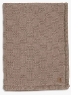 Børn Jollein Tæppe 75x100 cm Box Knit/Velvet, Milky Coffee
