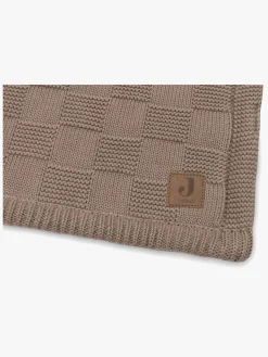 Børn Jollein Tæppe 75x100 cm Box Knit/Velvet, Milky Coffee