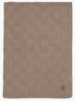 Børn Jollein Tæppe 75x100 cm Box Knit, Milky Coffee