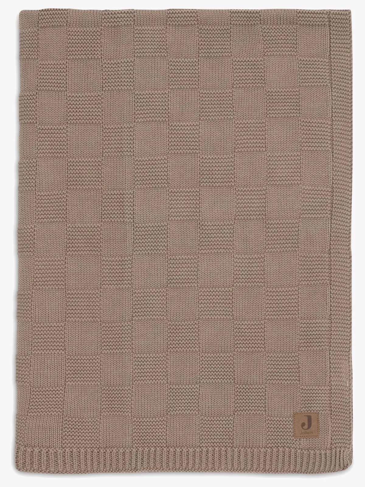 Børn Jollein Tæppe 75x100 cm Box Knit, Milky Coffee