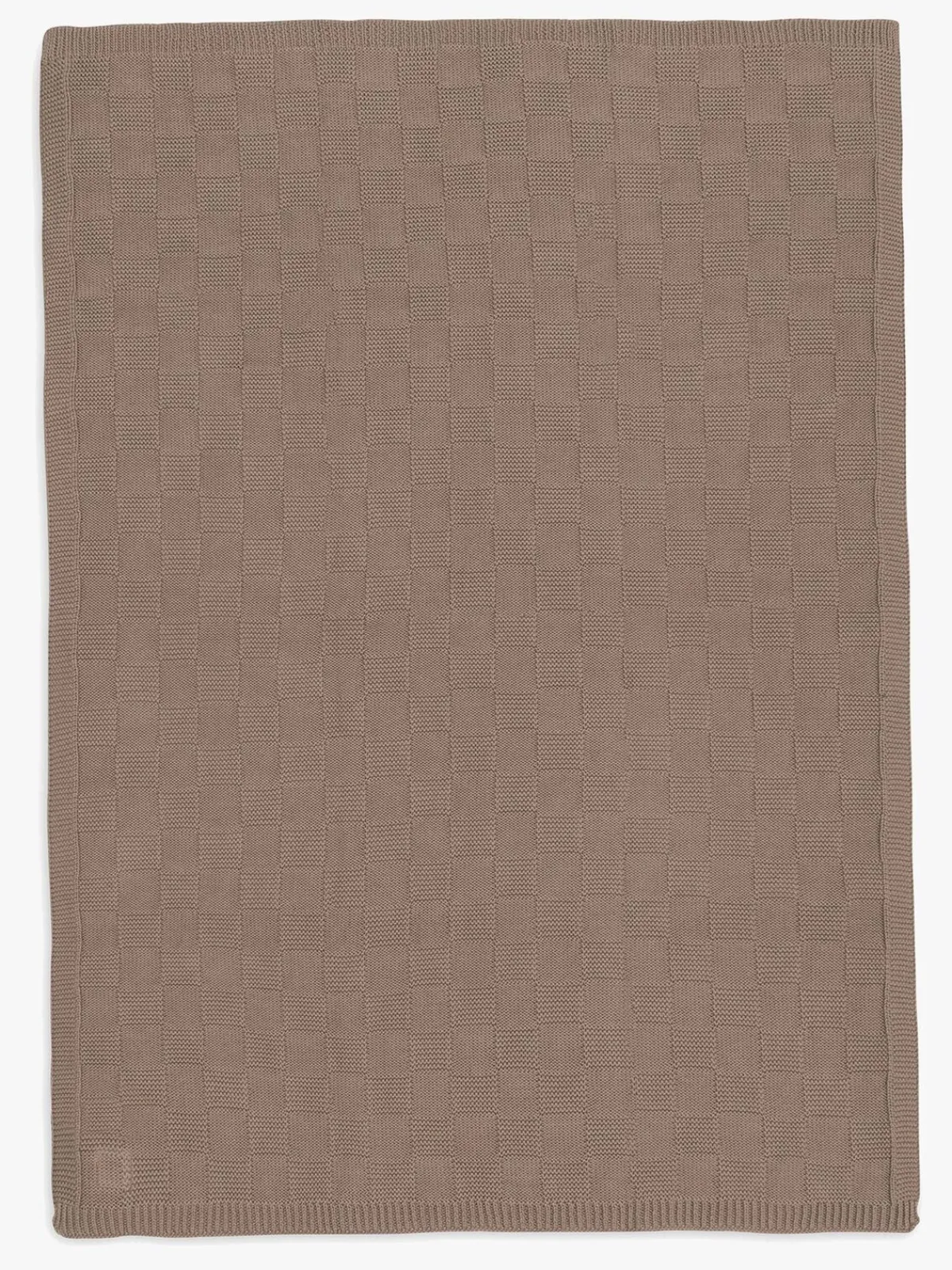 Børn Jollein Tæppe 75x100 cm Box Knit, Milky Coffee