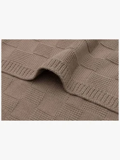 Børn Jollein Tæppe 75x100 cm Box Knit, Milky Coffee