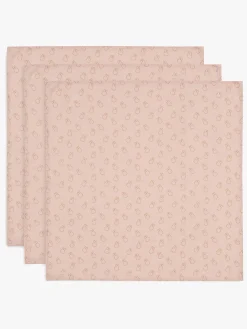 Jollein Tæpper/ Stofbleer i Musselin Miffy 3-pak, Wild Rose