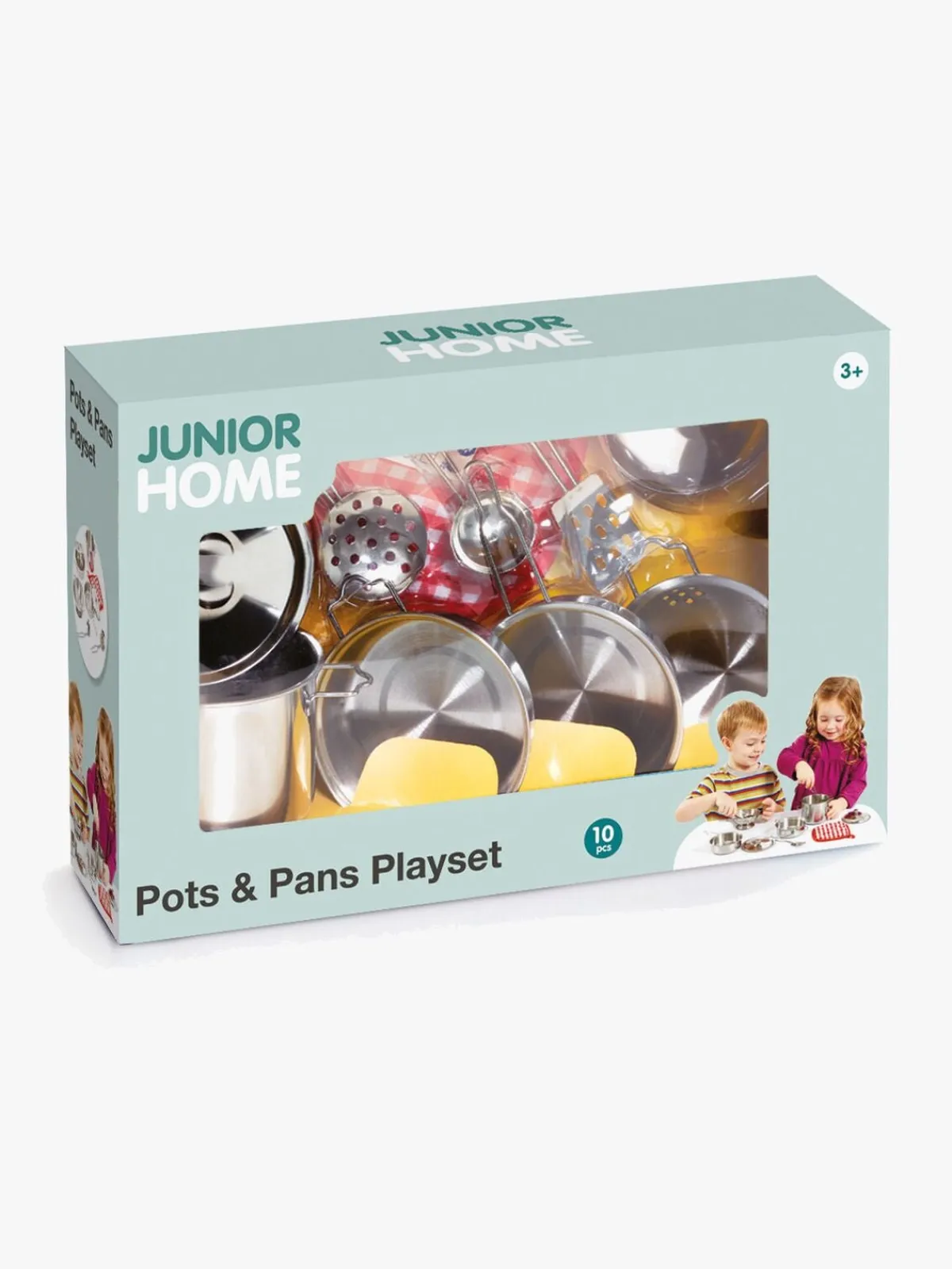 JuniorHome Junior Home Legesæt Gryder & Pander 10 Dele