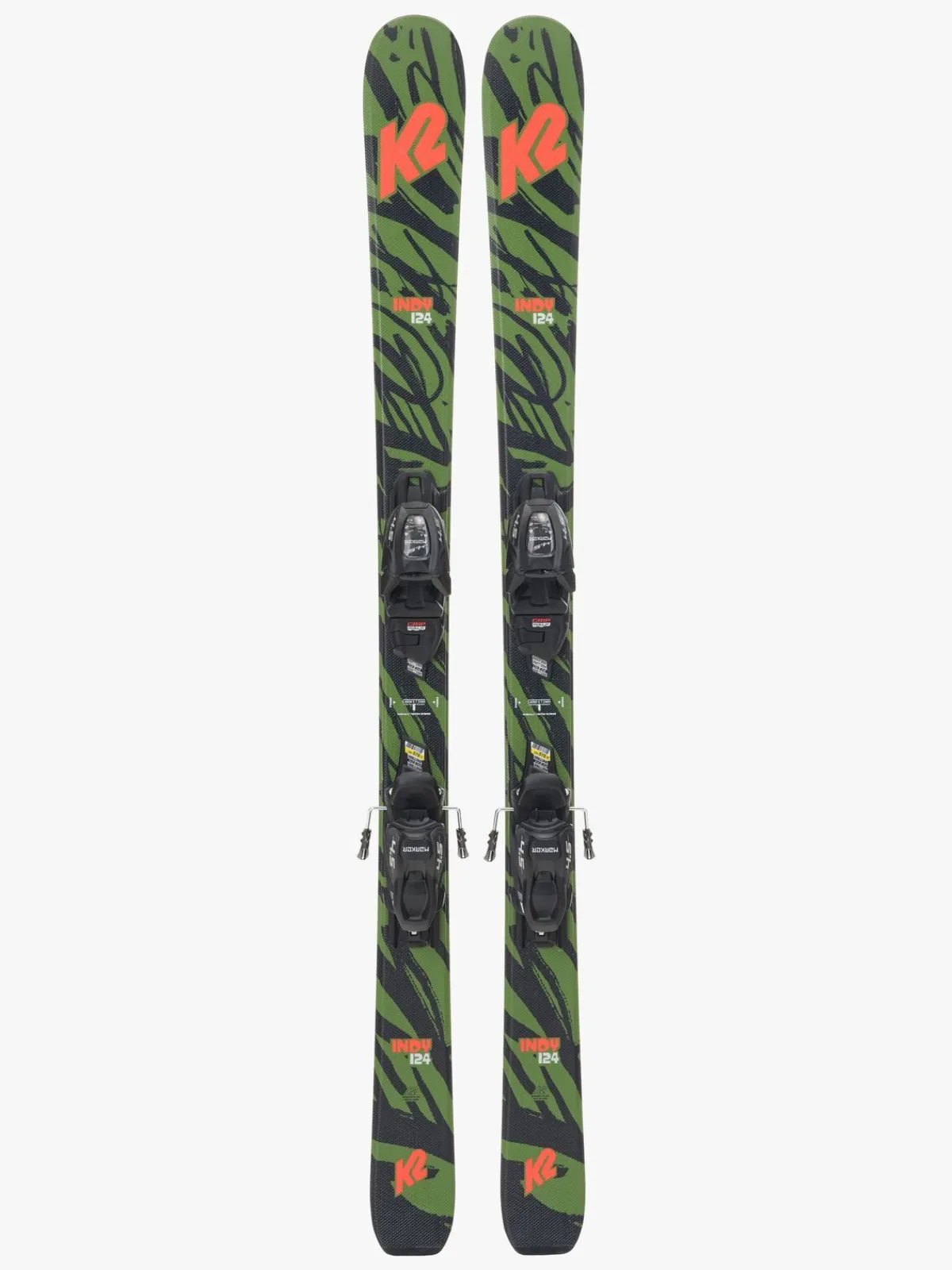 K2 Vintersport-Indy Fdt 4.5 Ski inkl. Bindinger, 124 cm