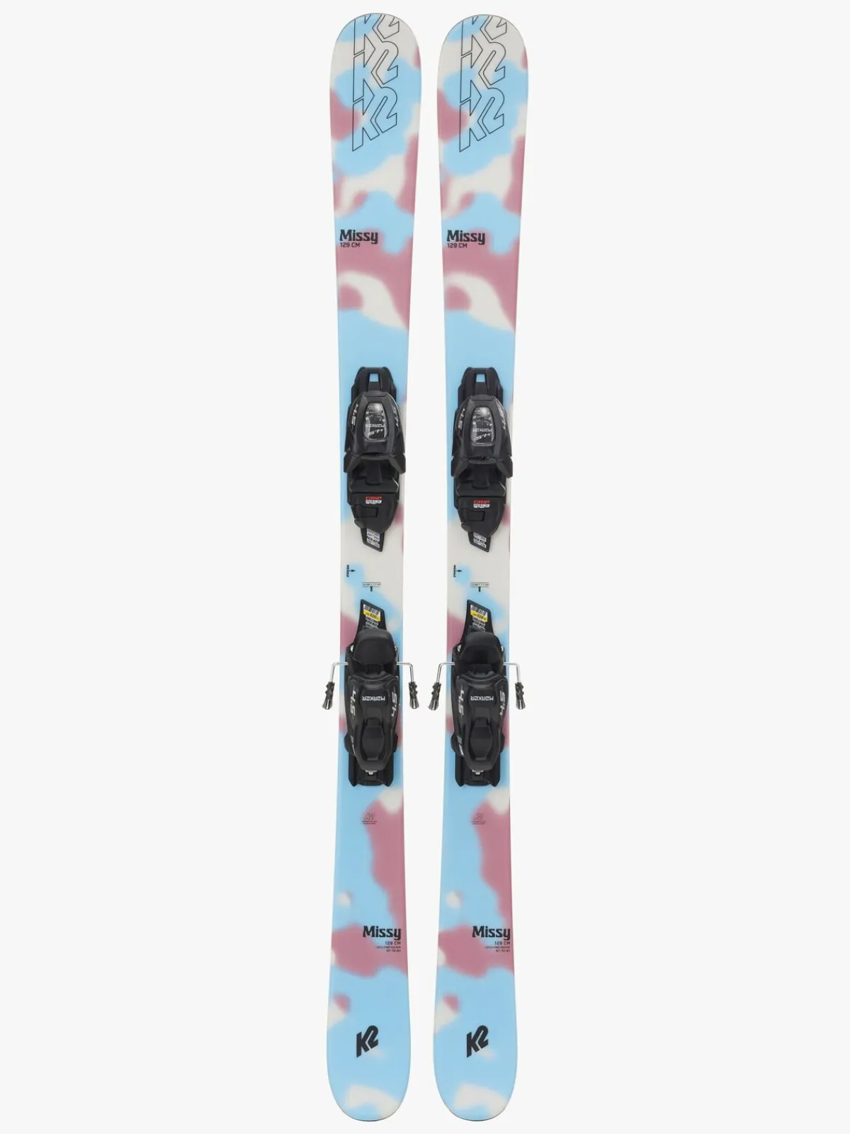 K2 Vintersport-Missy Fdt 4.5 Ski inkl. Bindinger, 129 cm