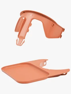 KAOS Højstole & Tilbehør-Klapp Højstol inkl. Beskyttelsesbøjle & Bakke, Beech Natural/Terracotta Pink