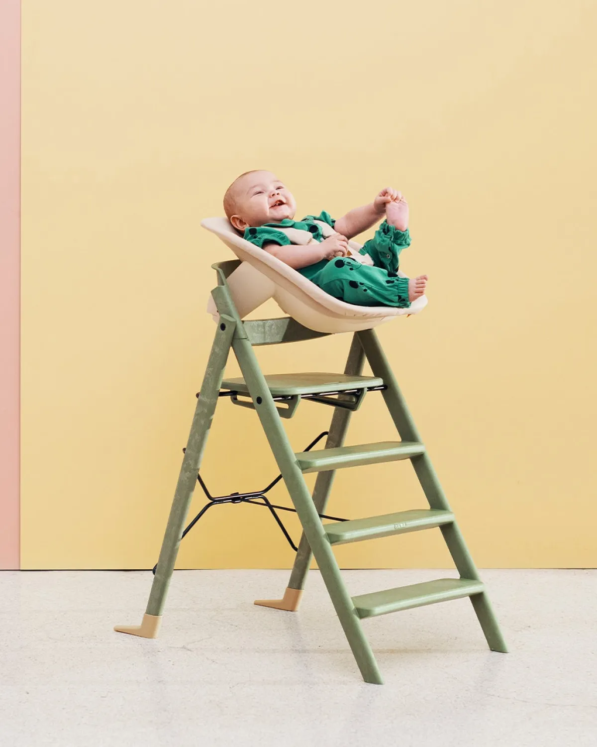 KAOS Højstole & Tilbehør-Klapp Højstol Recycled, Mineral Green