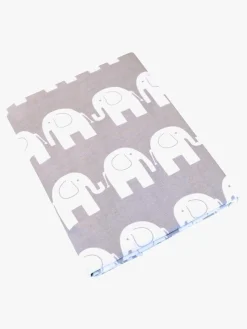 Børn Kaxholmen Sengesæt Tremmeseng Elefant 65x80, Grå