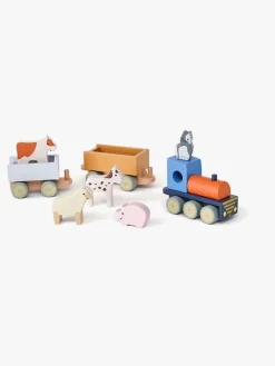 Babylegetøj|KidsConcept Kid's Concept Aiden Tog med Bondegårdsdyr