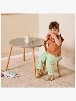 Børn KidsConcept Børnemøbler-Kids Concept Bord & Stole, Lysebrun