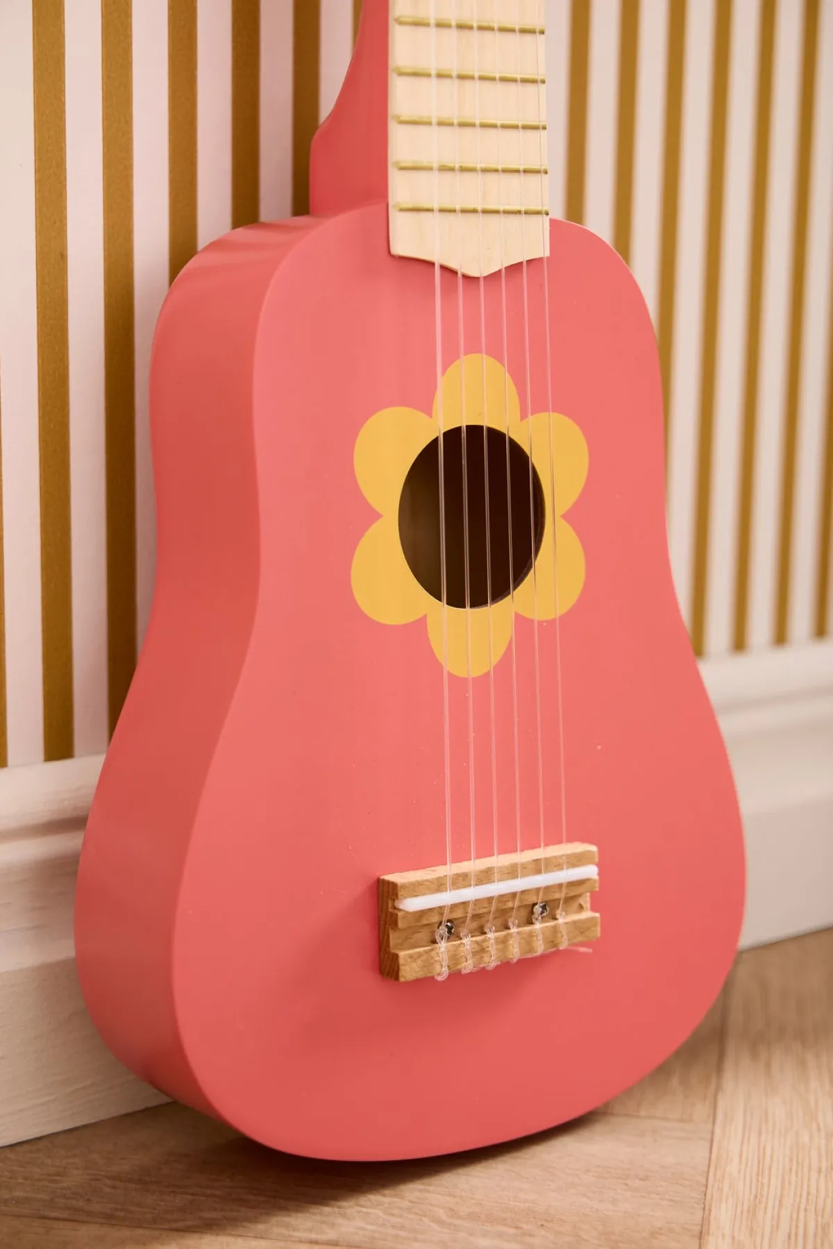 KidsConcept Musikinstrumenter-Kid's Concept Legetøjsguitar Blomst, Pink