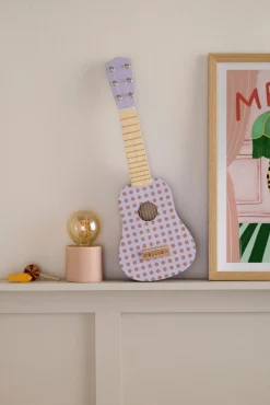 KidsConcept Musikinstrumenter-Kid's Concept Legetøjsguitar Prikket, Lilla