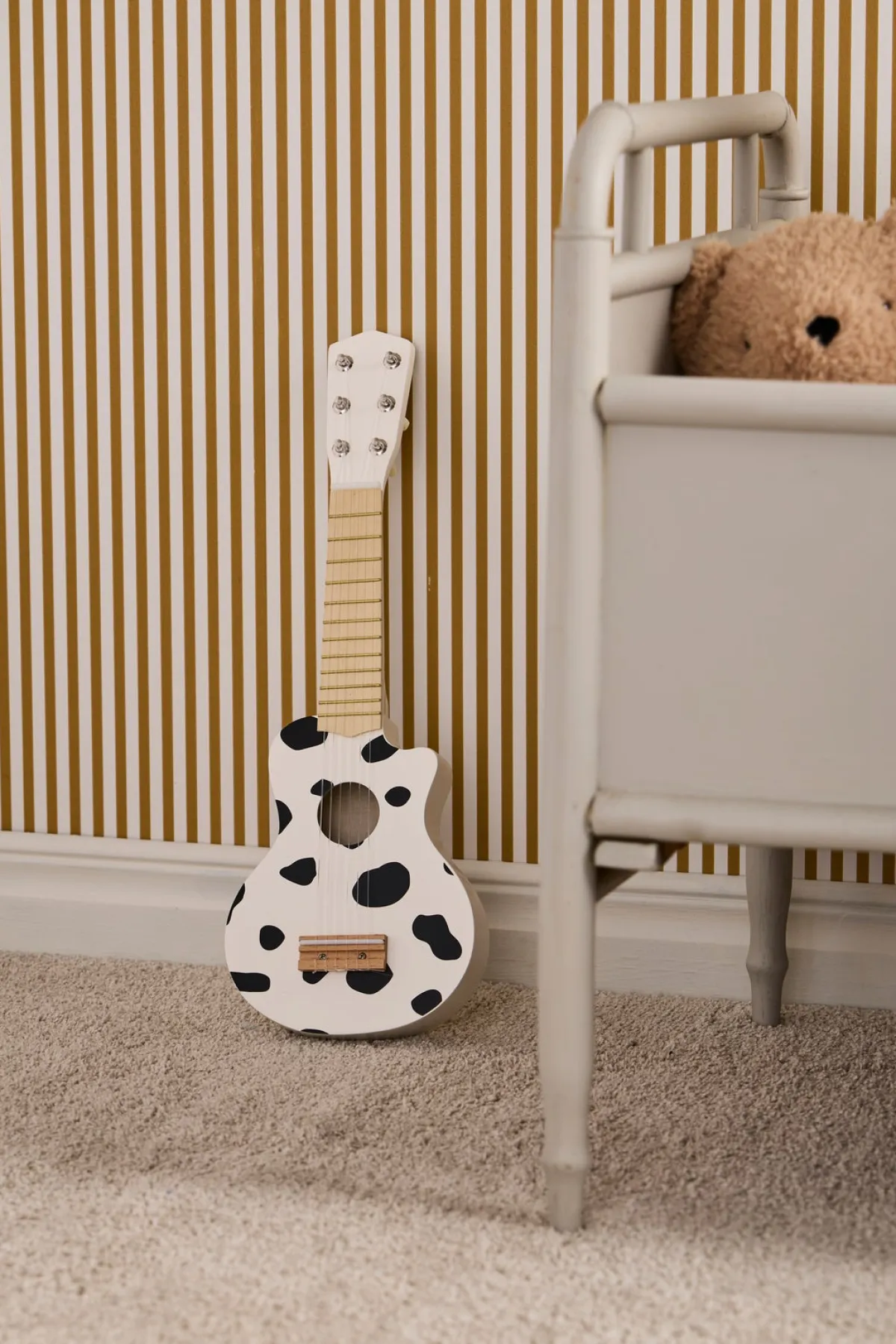 KidsConcept Musikinstrumenter-Kid's Concept Legetøjsguitar, Sort/Hvid