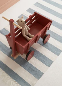 KidsConcept Dukker & Bamser-Kids Concept Trækvogn Carl Larsson, Mørkerød