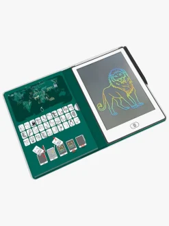 Kreativt Legetøj|Kidywolf KIDYDRAW MINI Tegnetablet LCD Verdens Dyr Grøn