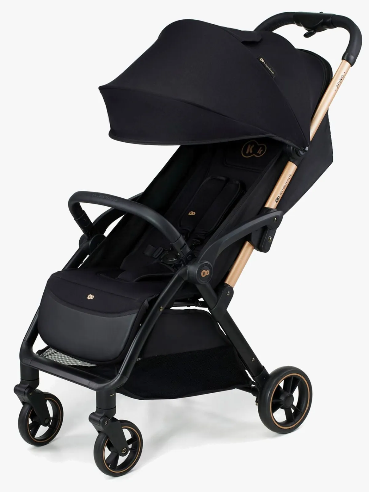 Kinderkraft Rejseklapvogne-APINO Klapvogn, Raven Black