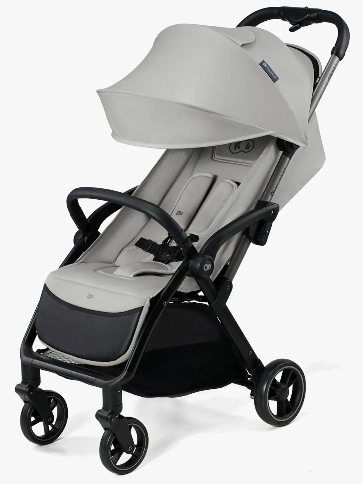 Kinderkraft Rejseklapvogne-APINO Klapvogn, Dove Grey