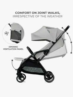 Kinderkraft Rejseklapvogne-APINO Klapvogn, Dove Grey