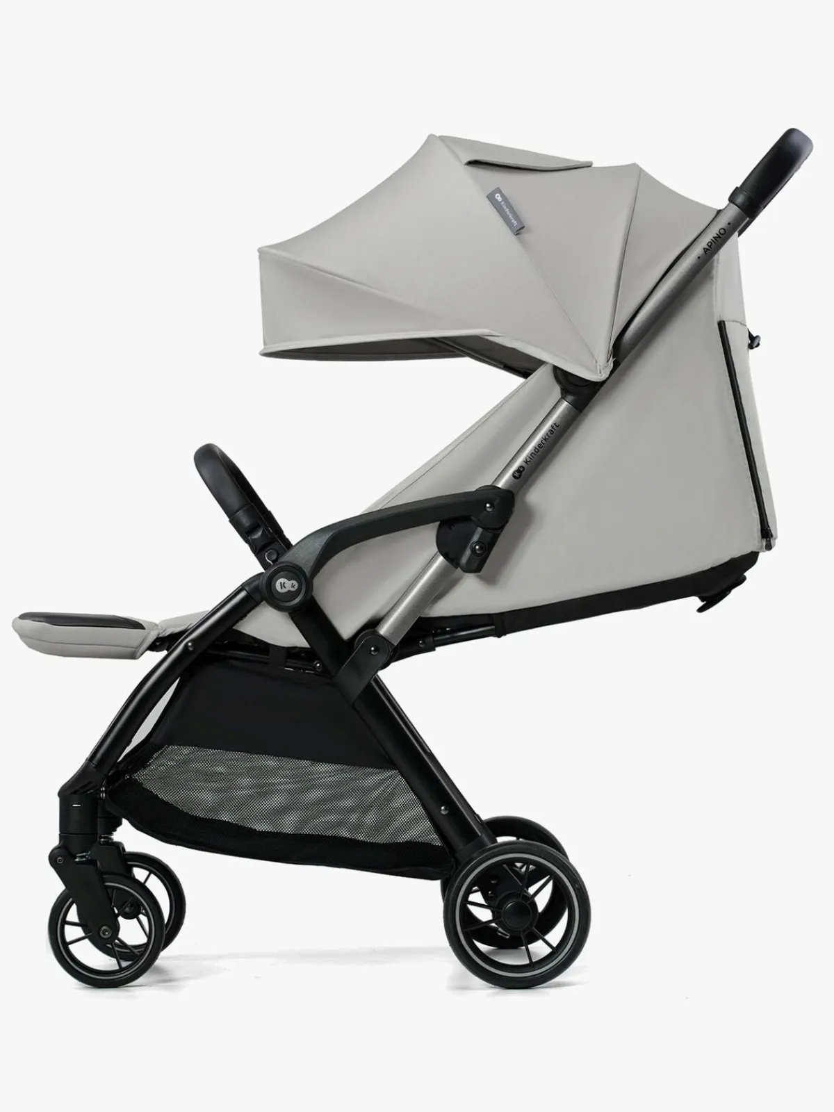 Kinderkraft Rejseklapvogne-APINO Klapvogn, Dove Grey