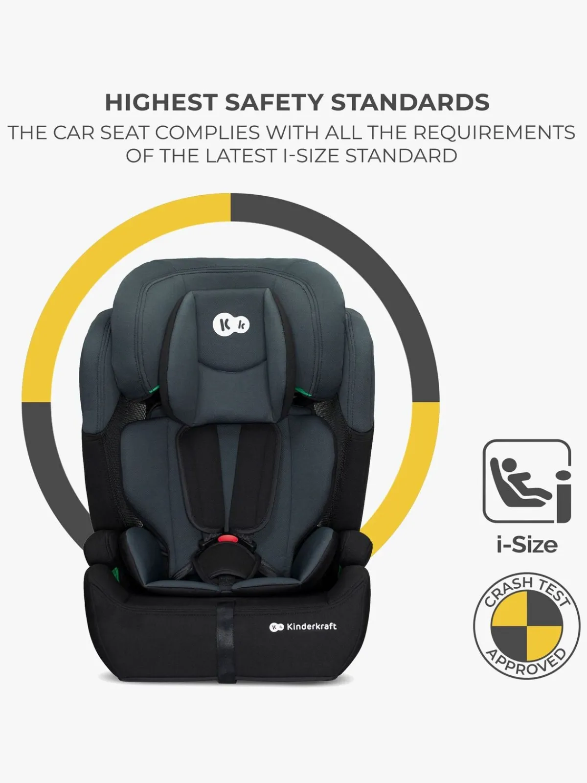 Kinderkraft Autostole 9-36 Kg-COMFORT UP i-Size Autostol, Black