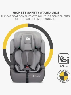 Autostole 9-36 Kg|Kinderkraft COMFORT UP i-Size Autostol, Grey Grå