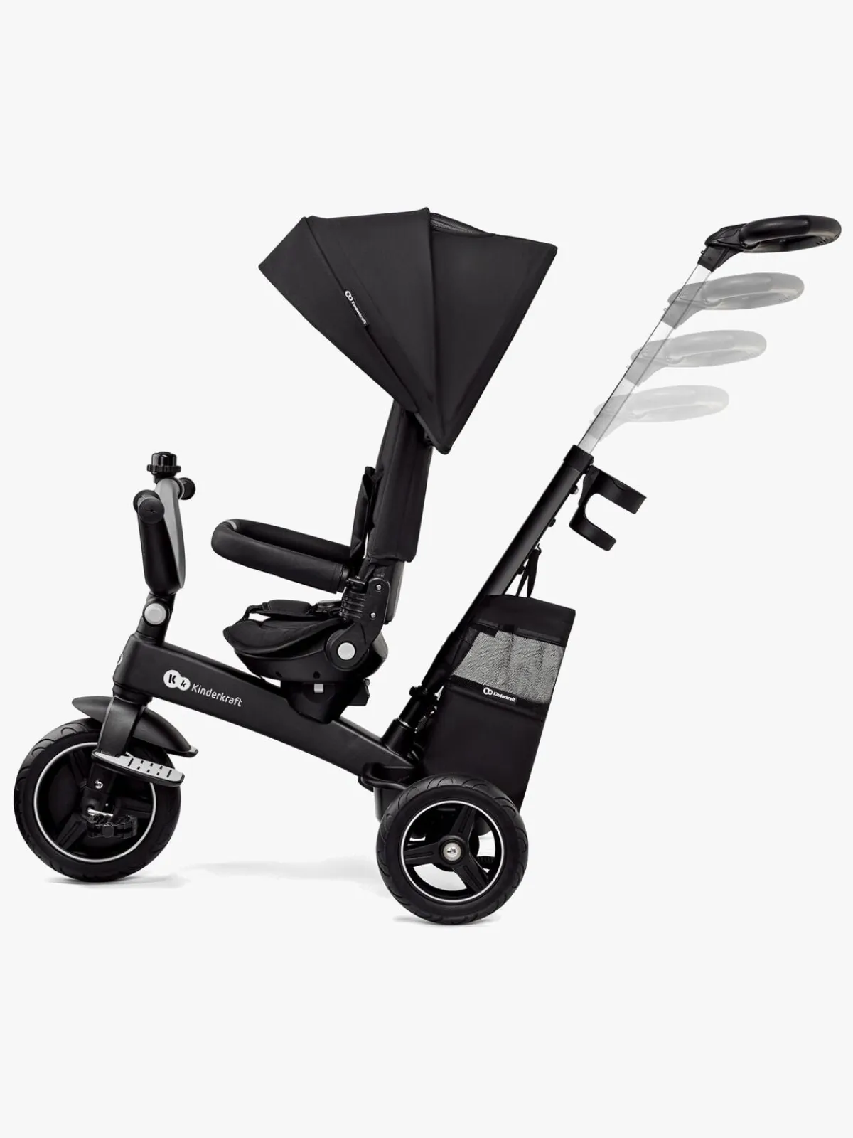 Kinderkraft Cykler-EASYTWIST Trehjulet Cykel, Sort