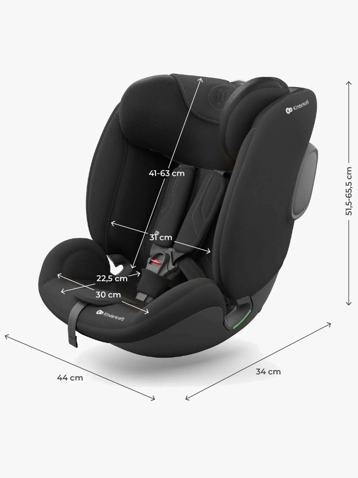 Autostole 9-36 Kg|Autostole 0-13 Kg|Kinderkraft ENDURA SAFE Modulsystem, Black Sort