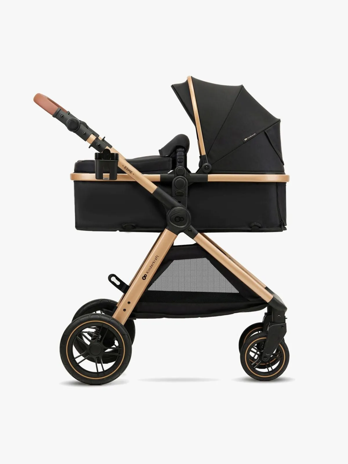 Kinderkraft Duo- & Kombivogne-ESME 2-in-1 Duovogn, Pure Black