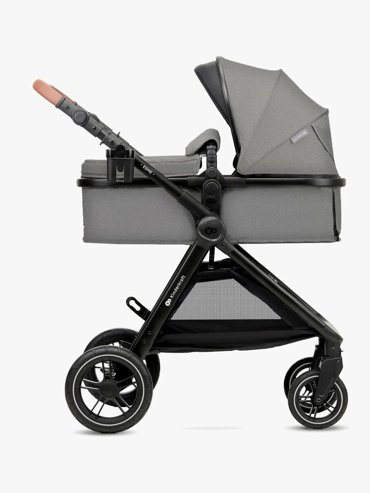 Kinderkraft Duo- & Kombivogne-ESME 2-in-1 Duovogn, Moonlight Grey