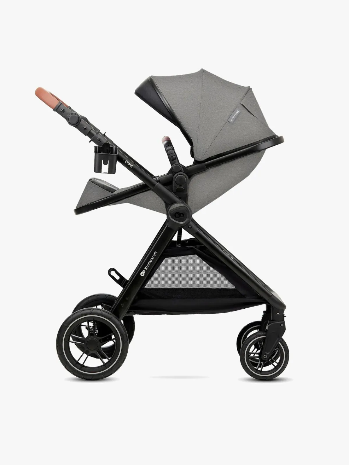 Kinderkraft Duo- & Kombivogne-ESME 2-in-1 Duovogn, Moonlight Grey