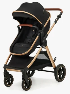 Kinderkraft Duo- & Kombivogne-ESME PRO 3-in-1 Duovogn Travelsystem, Pure Black