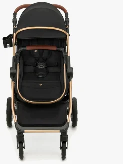 Kinderkraft Duo- & Kombivogne-ESME PRO 3-in-1 Duovogn Travelsystem, Pure Black