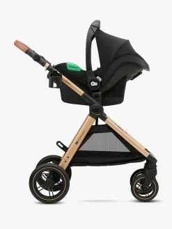 Kinderkraft Duo- & Kombivogne-ESME PRO 3-in-1 Duovogn Travelsystem, Pure Black