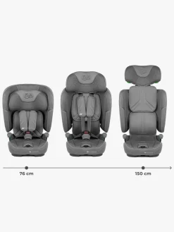 Autostole 9-36 Kg|Kinderkraft FIX2GO i-Size Autostol, Grey Grå