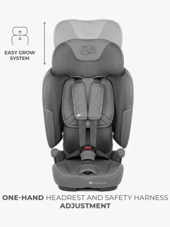 Autostole 9-36 Kg|Kinderkraft FIX2GO i-Size Autostol, Grey Grå