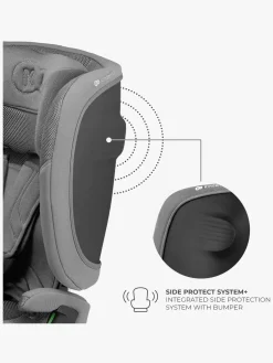 Autostole 9-36 Kg|Kinderkraft FIX2GO i-Size Autostol, Grey Grå