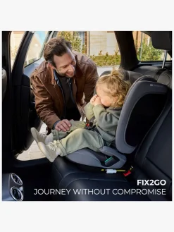 Autostole 9-36 Kg|Kinderkraft FIX2GO i-Size Autostol, Black Sort