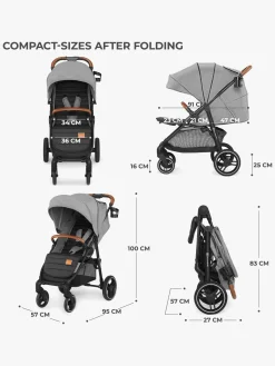 Kinderkraft GRANDE PLUS Klapvogn, Pink