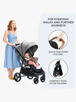 Kinderkraft Klapvogne-GRANDE PLUS Klapvogn, Black