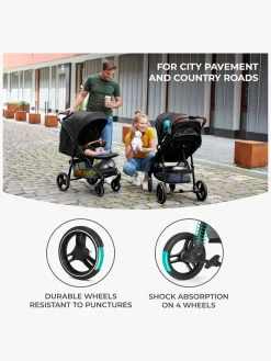 Kinderkraft Klapvogne-GRANDE PLUS Klapvogn, Black