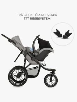 Kinderkraft Aktivitetsvogne-HELSI 2 Terrænvogn, Grey