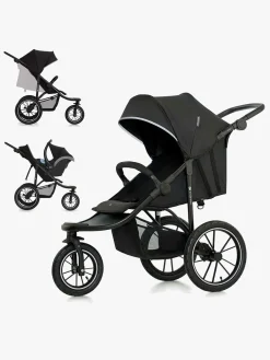 Aktivitetsvogne|Kinderkraft HELSI 2 Terrænvogn, Black Sort