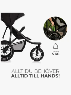 Aktivitetsvogne|Kinderkraft HELSI 2 Terrænvogn, Black Sort